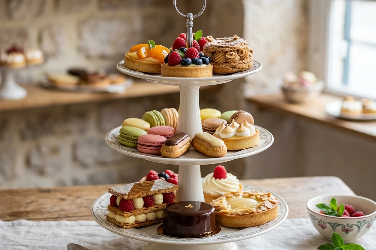 A tray of freshly baked cakes ready to be posted