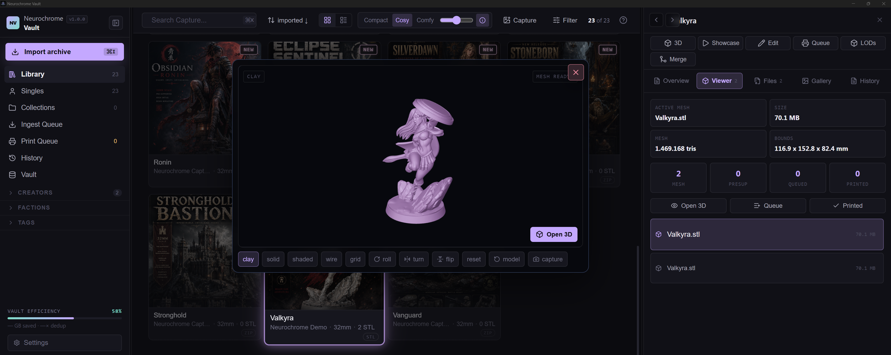 Instant LOD Preview with Inline 3D Viewer and Mesh Inspector