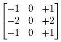 Sobel Kernel X