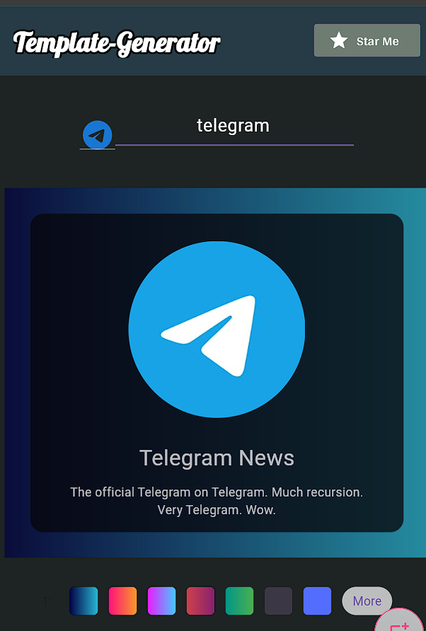 Telegram Profile Cards