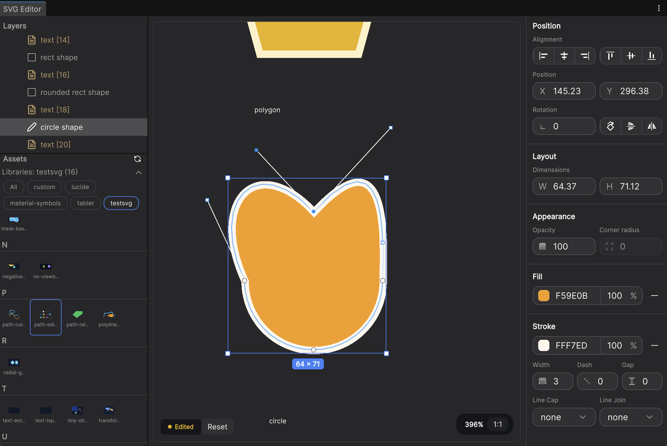 Path Edit Screenshot