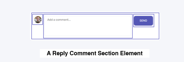 view of reply comment section element