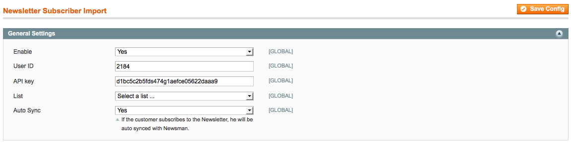 General Settings