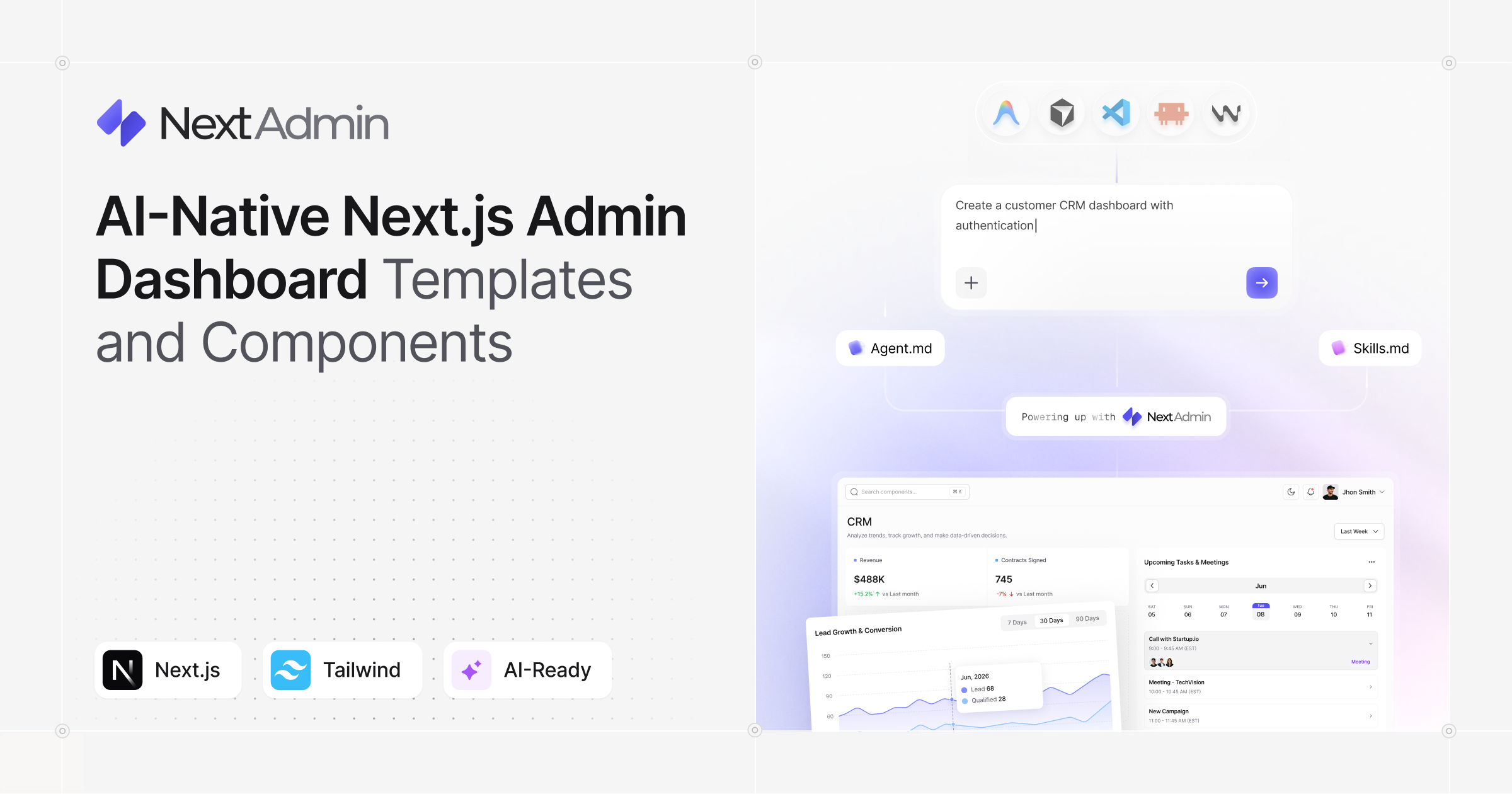 nextjs admin template