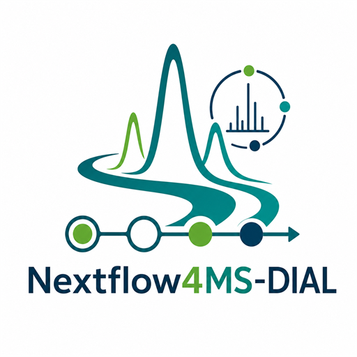Nextflow4MS-DIAL logo
