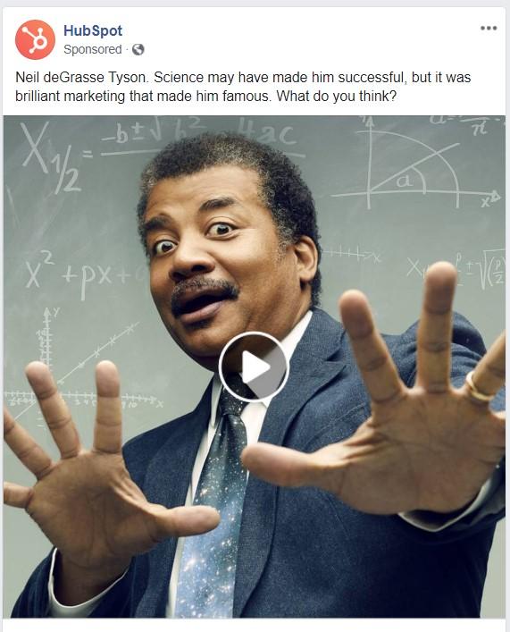 HubSpot remarketing ad