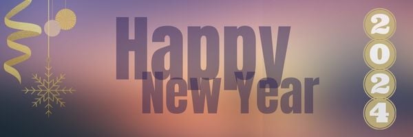 happy new year wishes and greetings - email banner