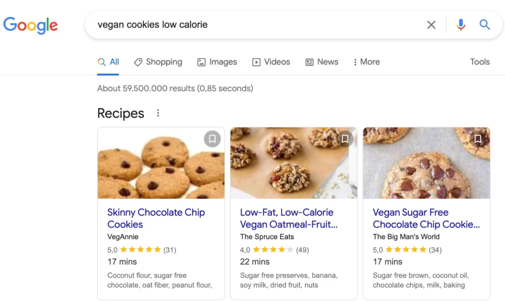 vegan cookies-low calorie rich result