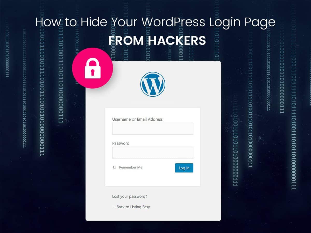 Featured image of post Ways to Conceal Your WordPress Login Page from Hackers