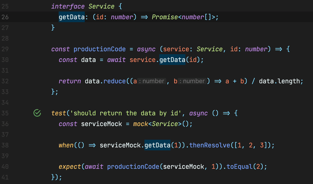 Renaming production code and test code