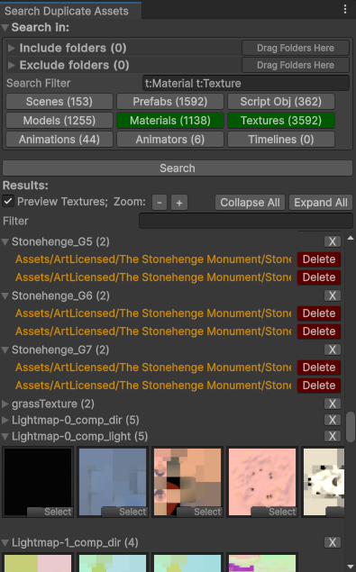 SearchDuplicateAssets