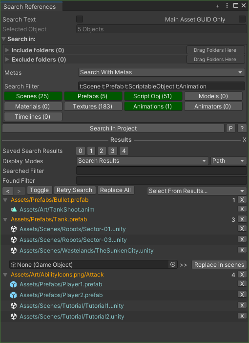 SearchReferencesFast