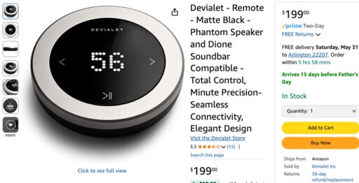 Devialet Phantom Remote Control