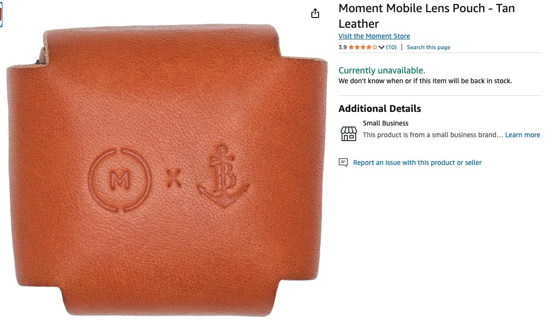 2x Moment Pouch Leather Tan