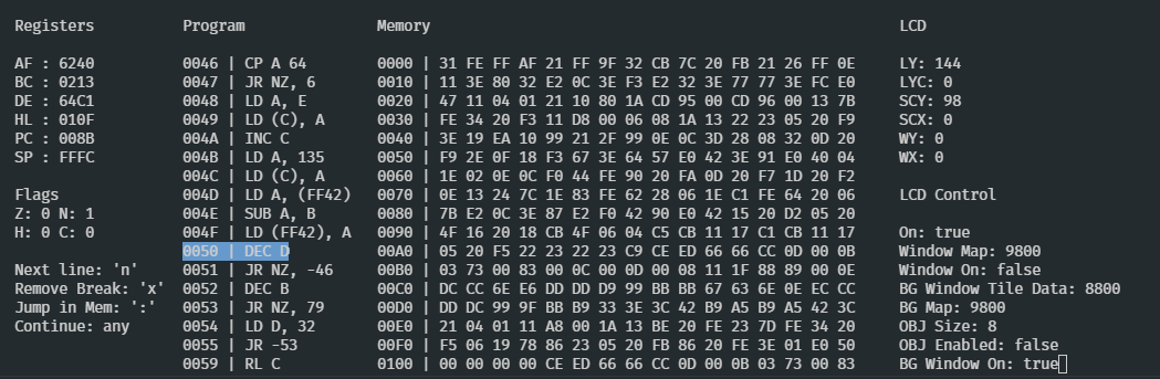 Debug Panel Image