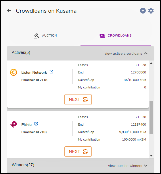 view available crowd loans page screenshot