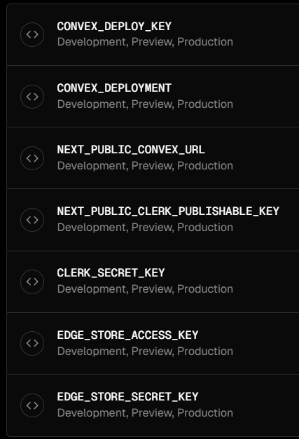 vercel environment variables