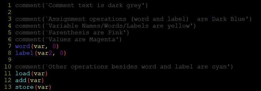 GitHub - NickDeas/Low-Level-Language-Syntax-Highlighters: Vim Syntax ...