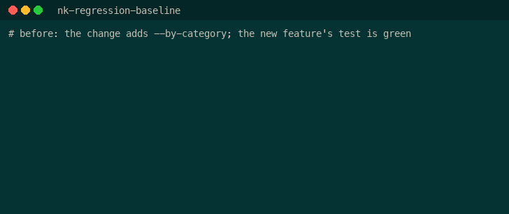 nk-regression-baseline demo