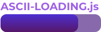 Ascii loading logo