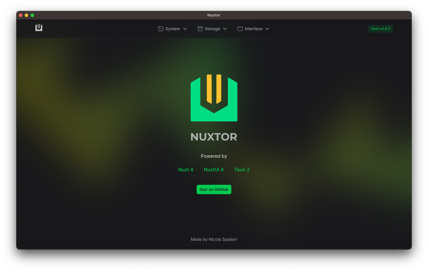 NUXTOR Screenshot