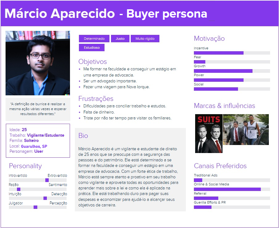 Persona Márcio Aparecido