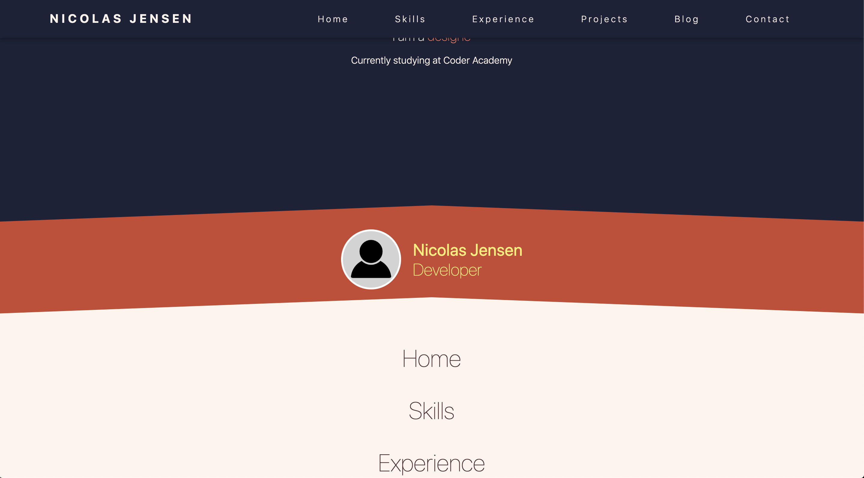 GitHub - NicolasJJensen/Portfolio: A portfolio website to work as a ...