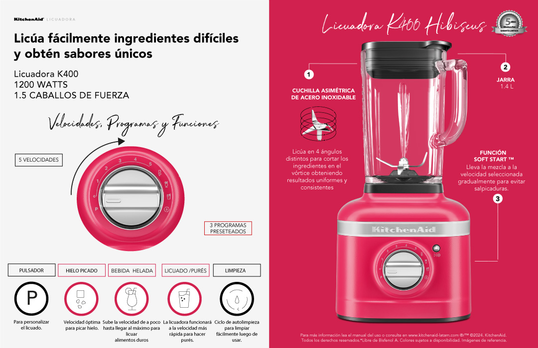 Descripcion de producto KitchenAid&reg;
