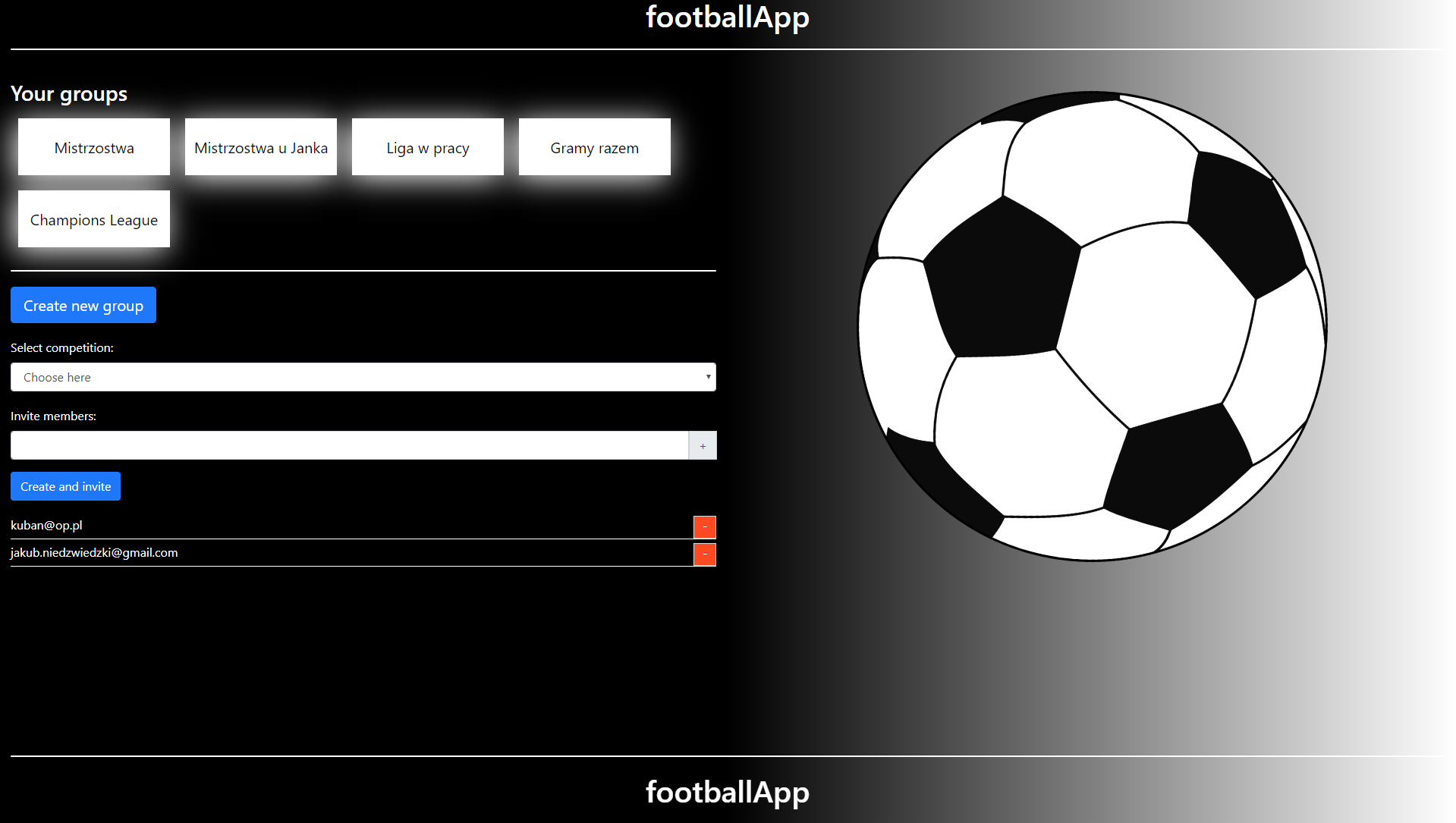 GitHub - Niedzwiedzki/footballApp