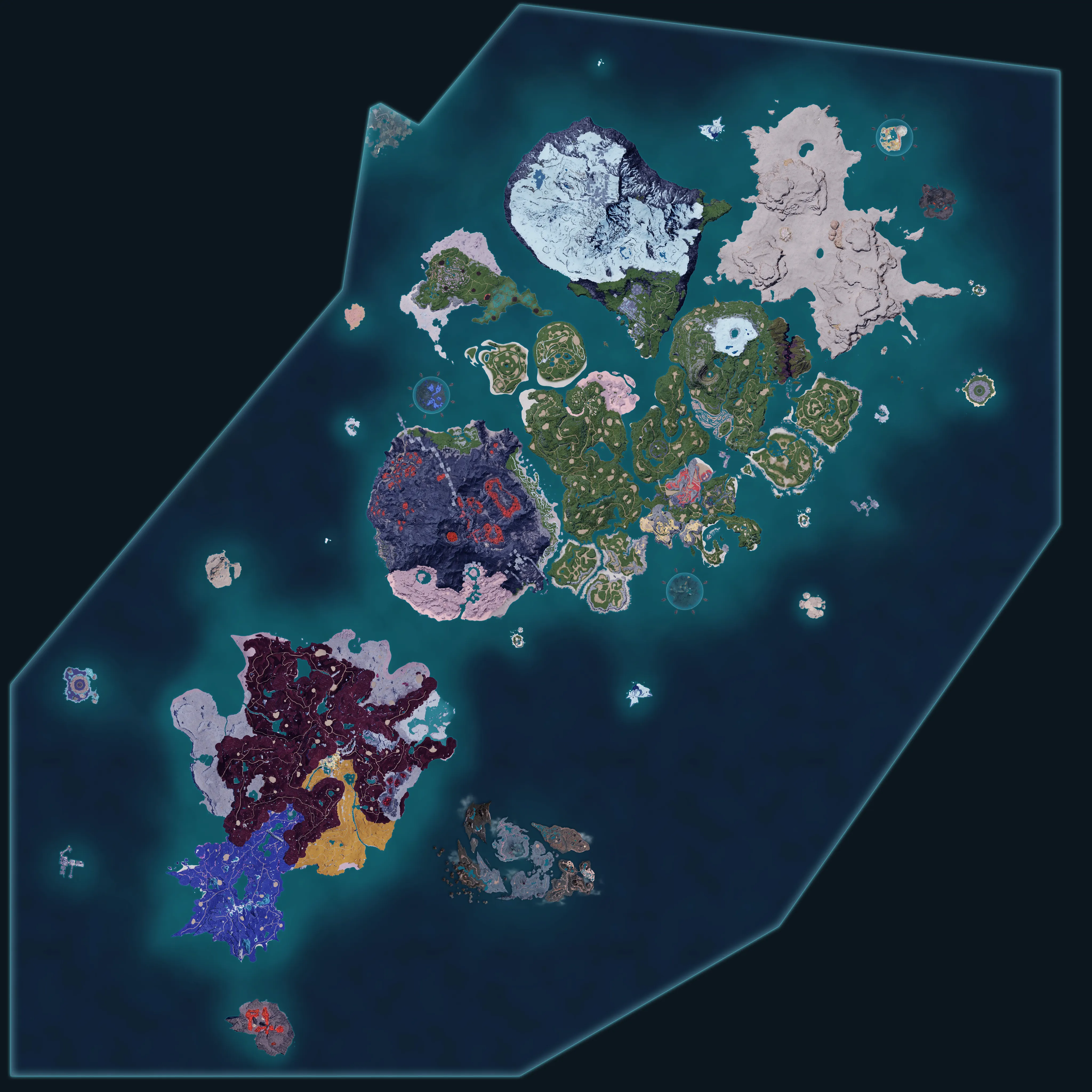 Forest Palpagos map background
