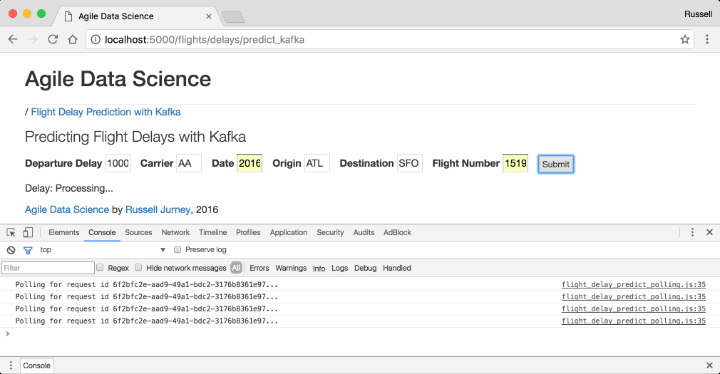 Predicting Flight Delays UI