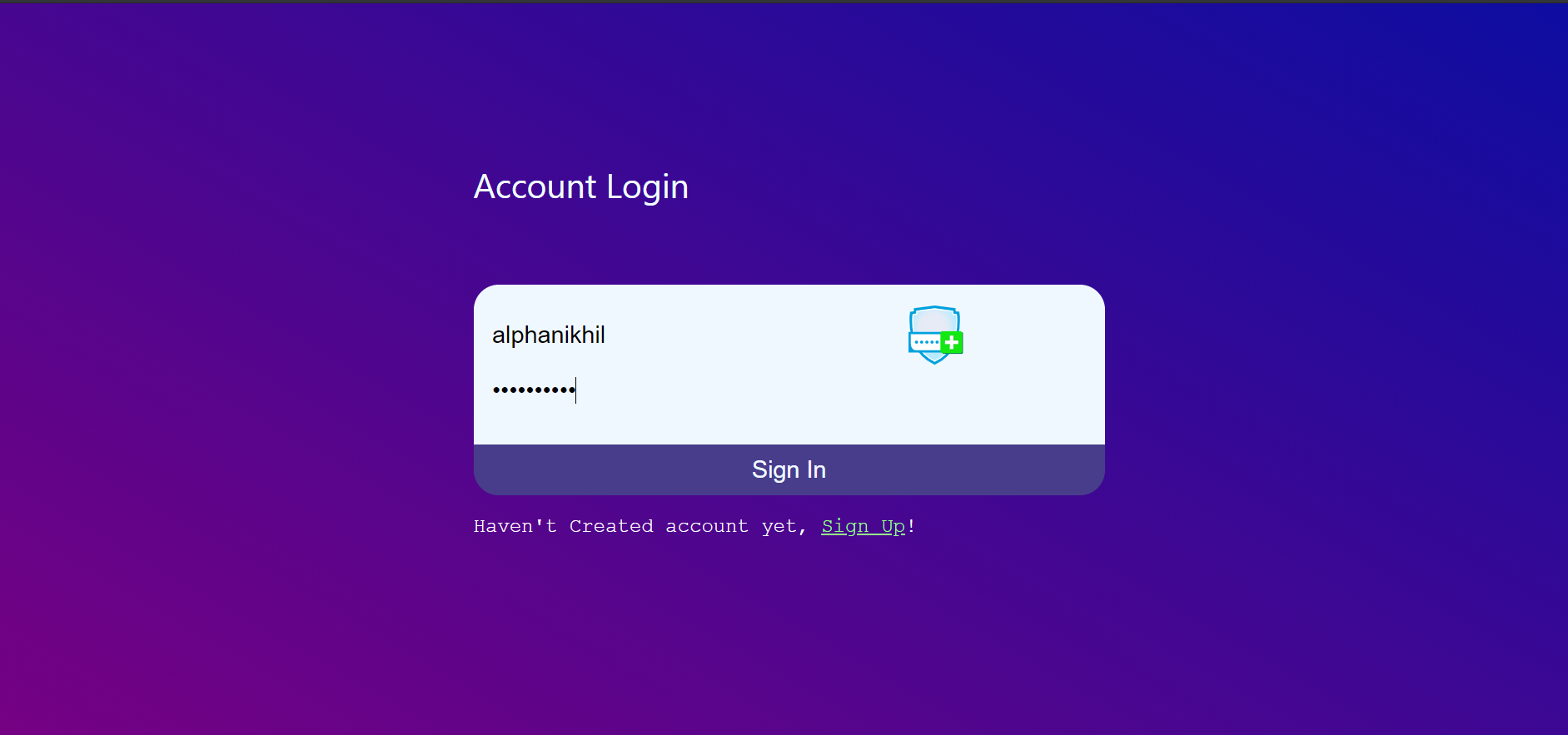 Sign Up UI