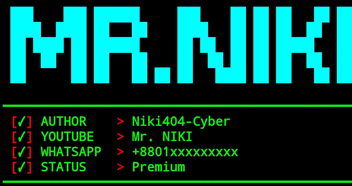 Niki404-Cyber (Mr. NIKI) · GitHub