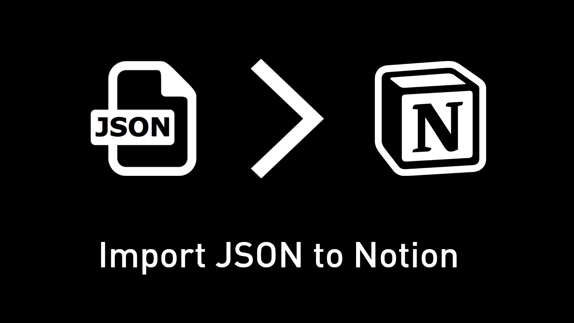 JSON to Notion banner