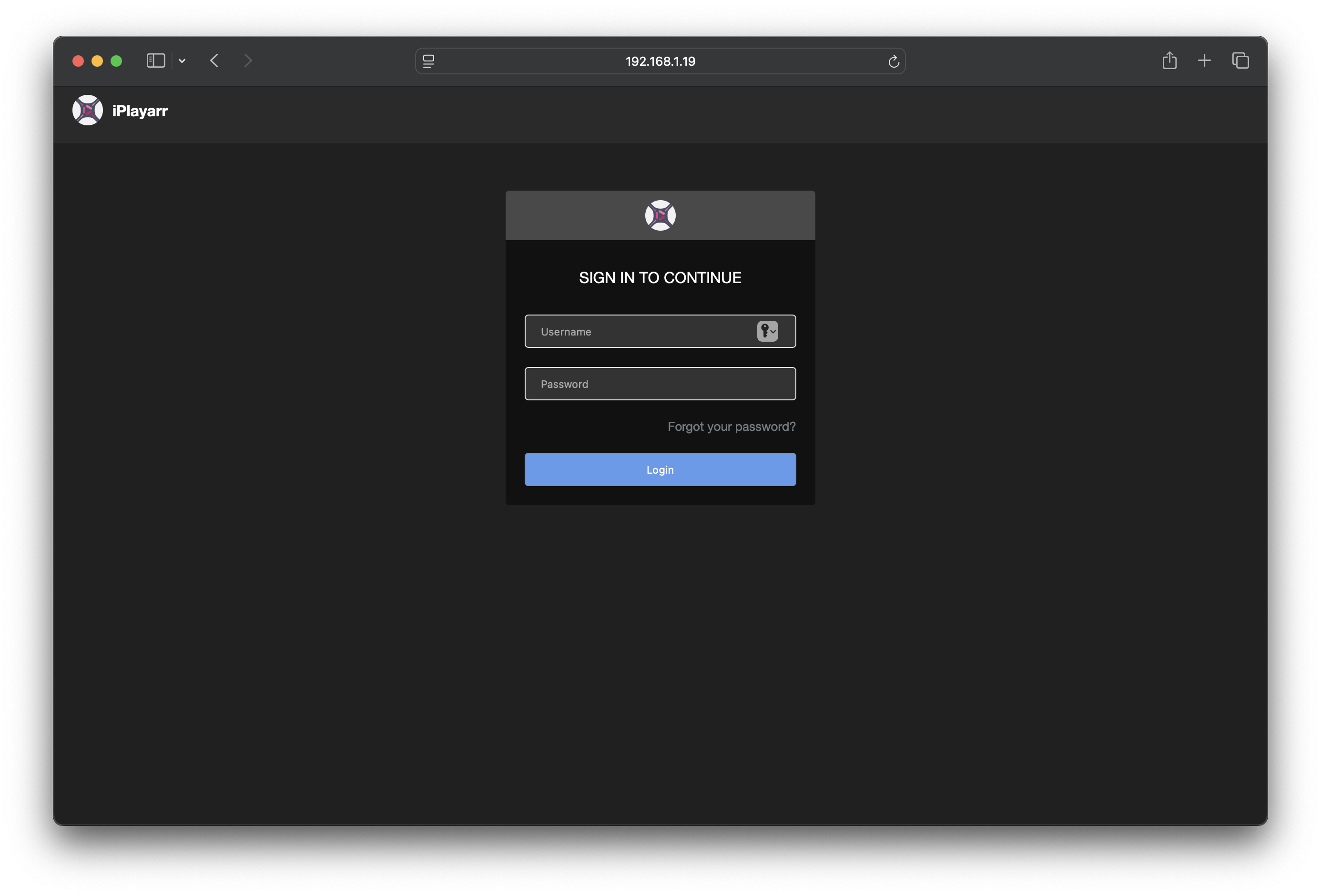 Login View