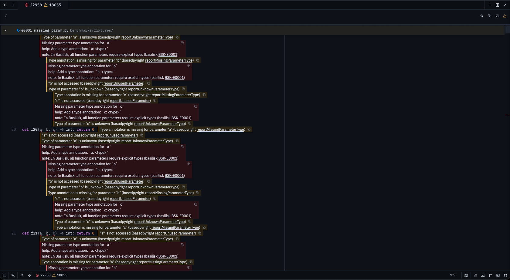 Basilisk in the Zed editor — Python type checking and diagnostics inline