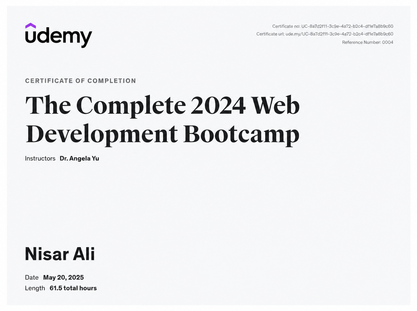 Udemy Bootcamp