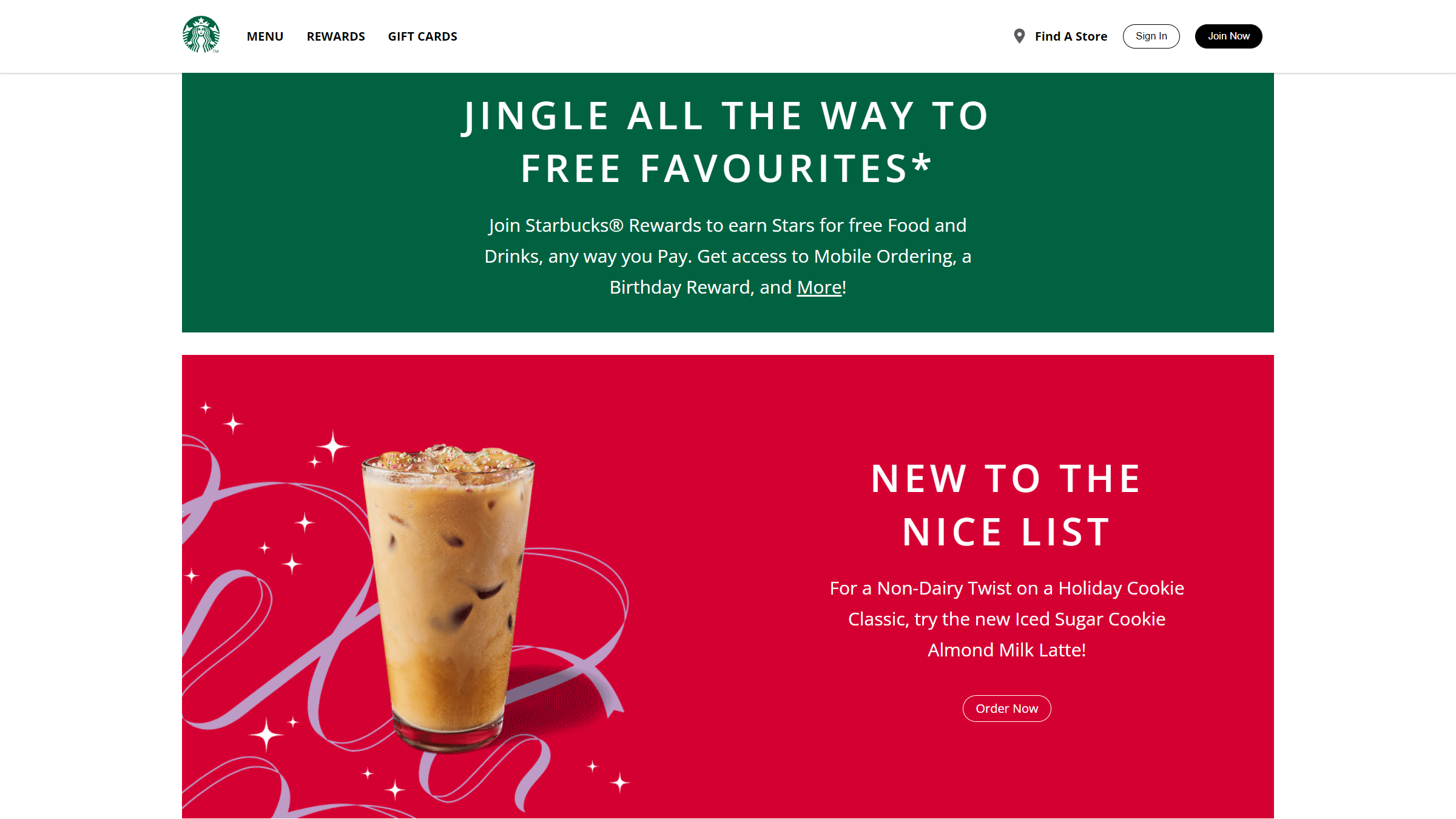 Starbucks Homepage Clone