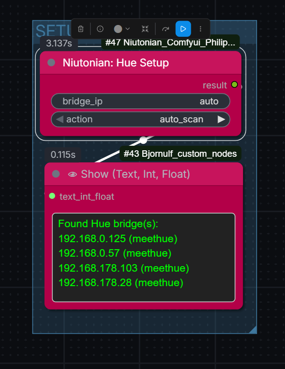 Niutonian Hue Setup auto scan