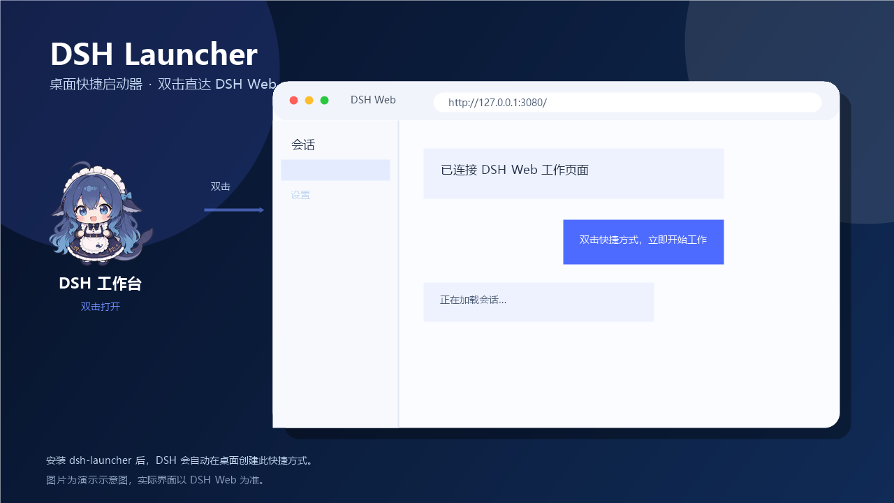 DSH Launcher 演示示意图