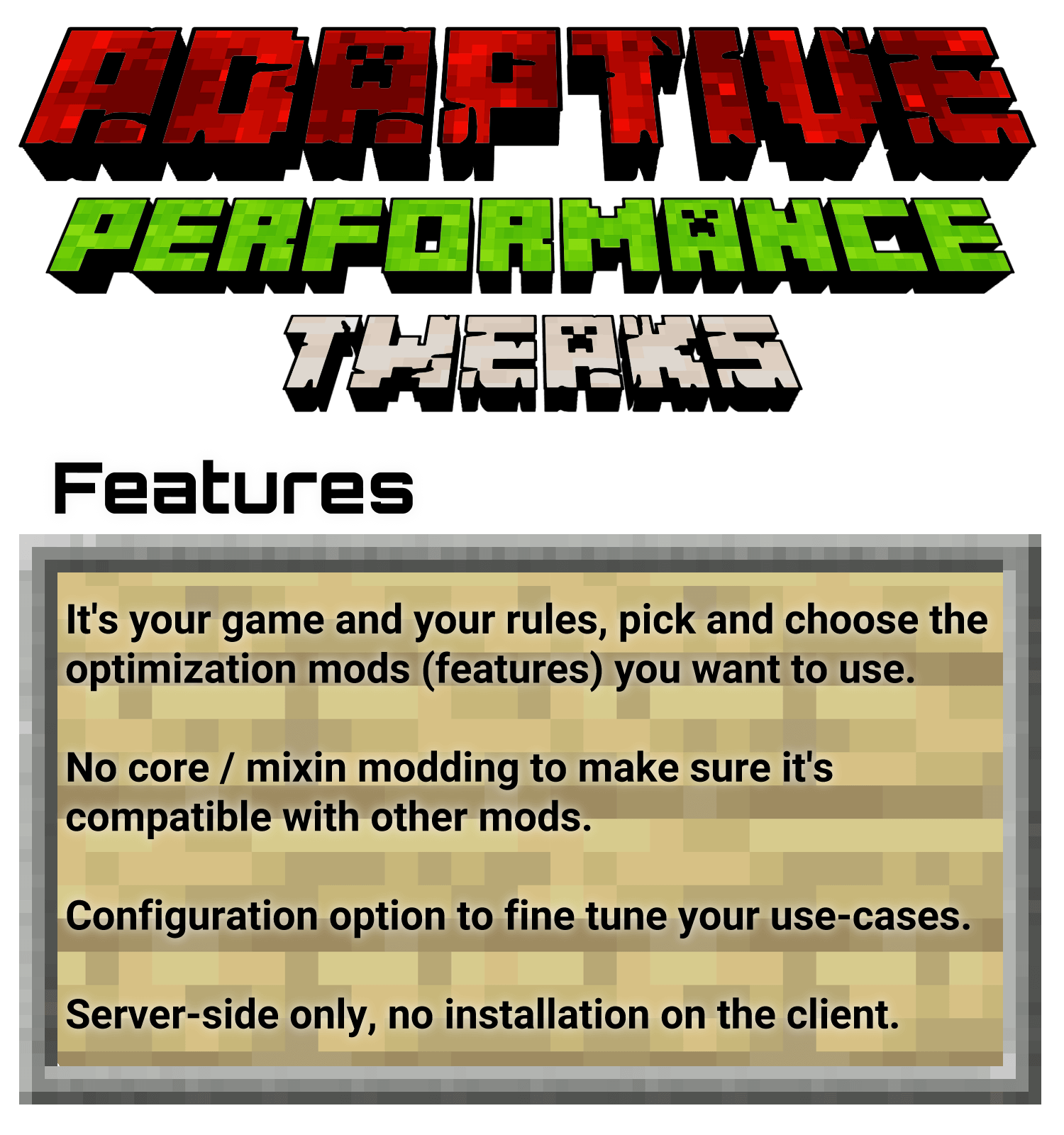 Adaptive Performance Tweaks: Core