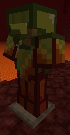 Blaze Armor on armorstand