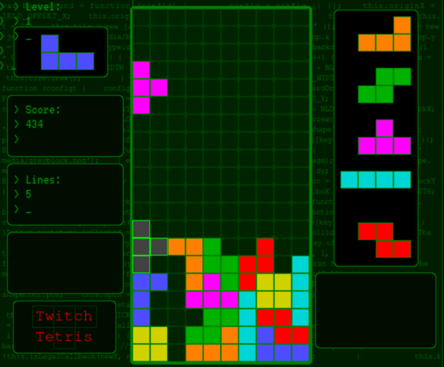 Twitch Tetris