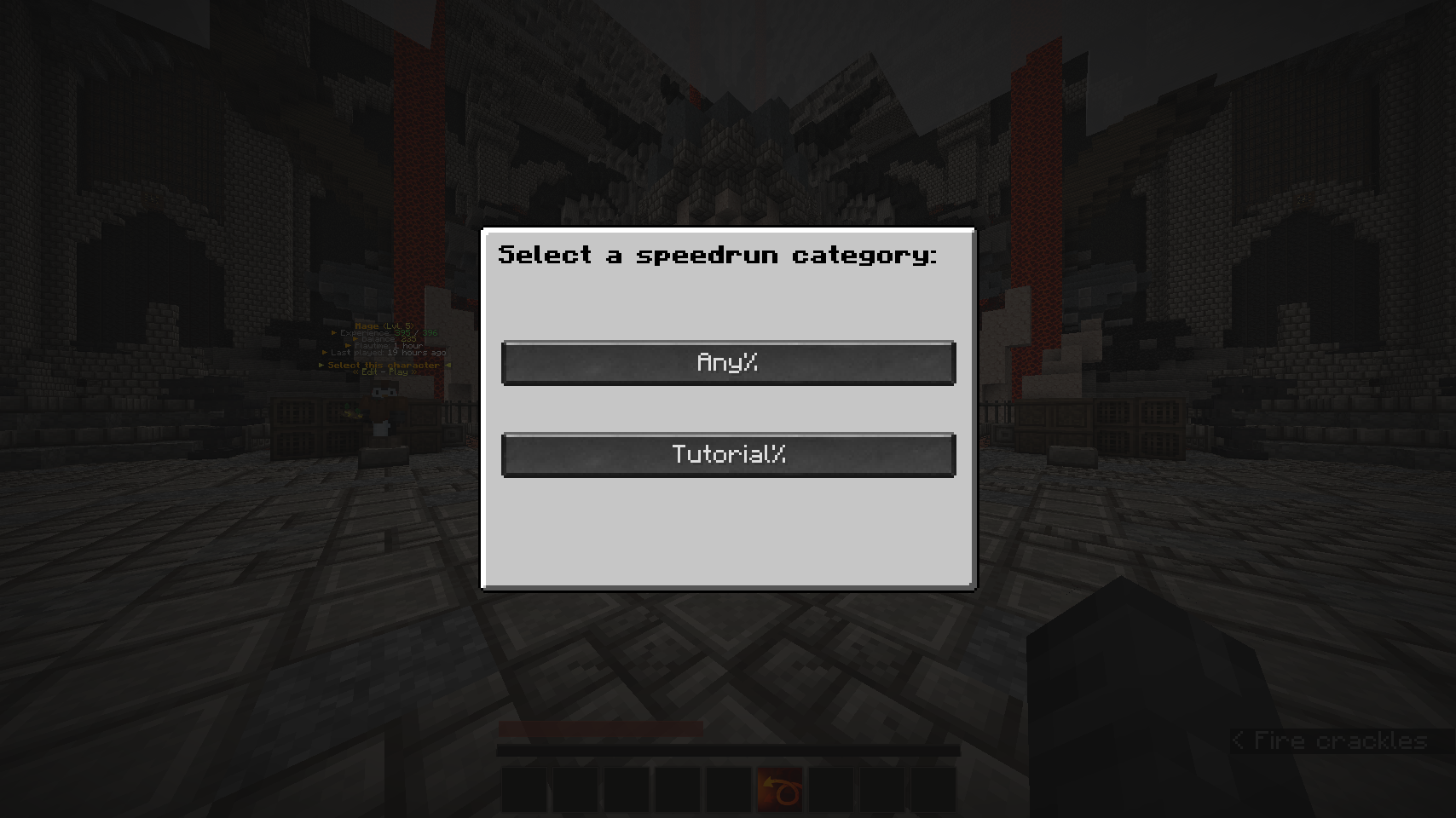 Speedrun Timer - In-game Speedrun Timer Minecraft Mod