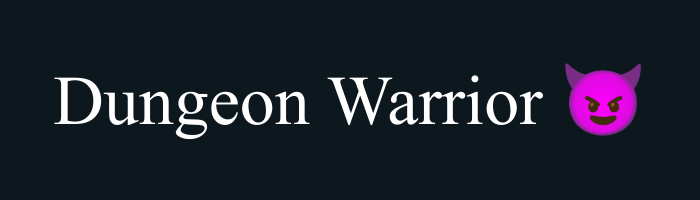 Dungeon Warrior Banner