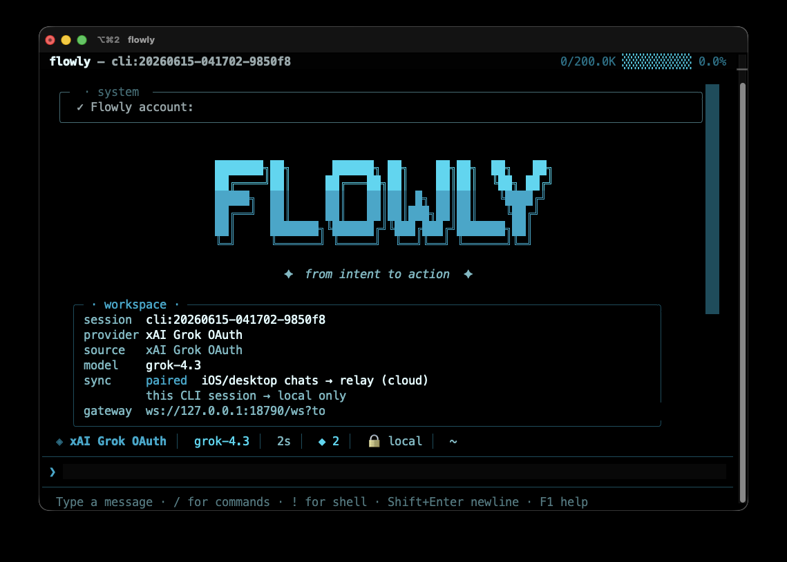 Flowly terminal UI