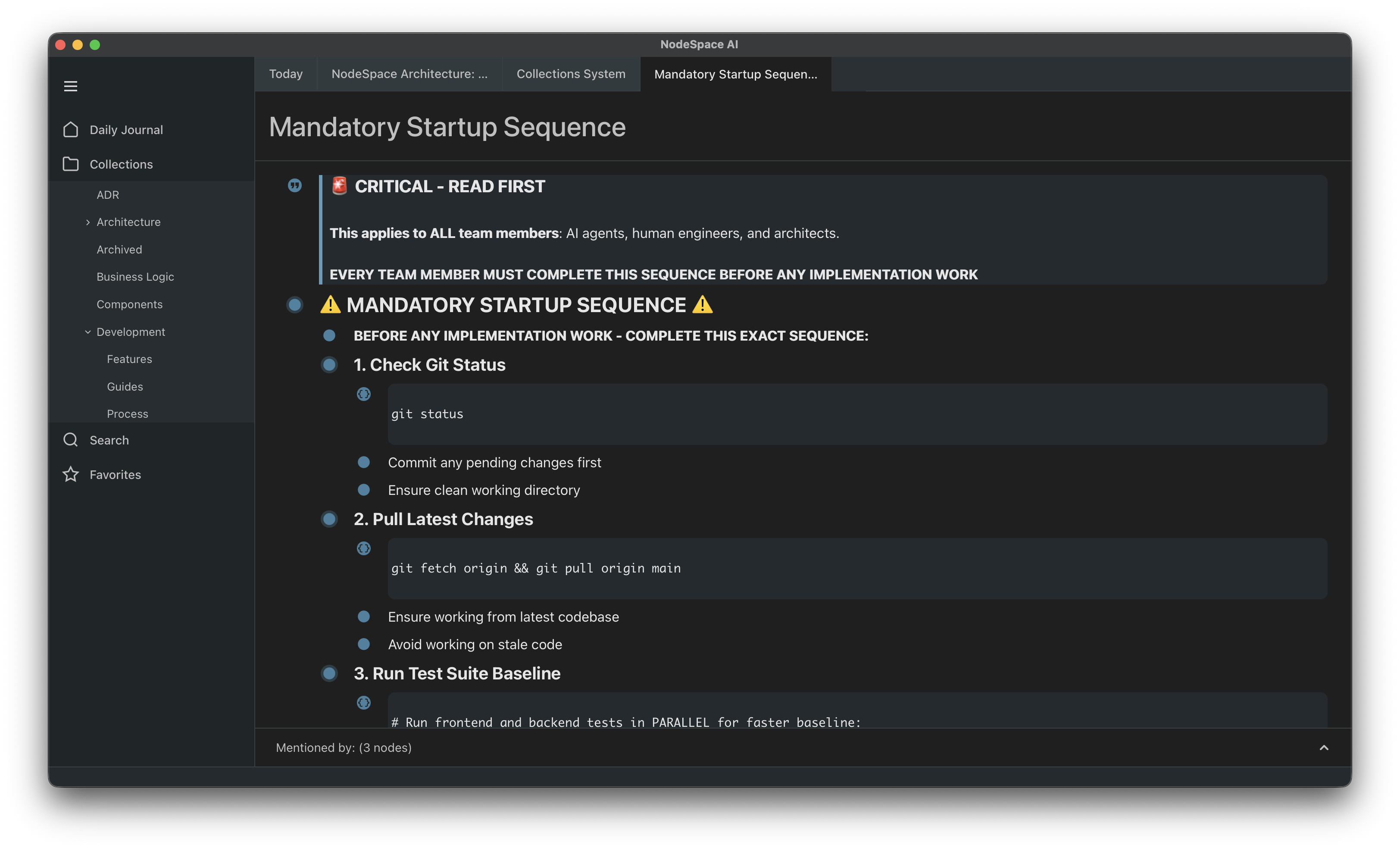 NodeSpace Screenshot