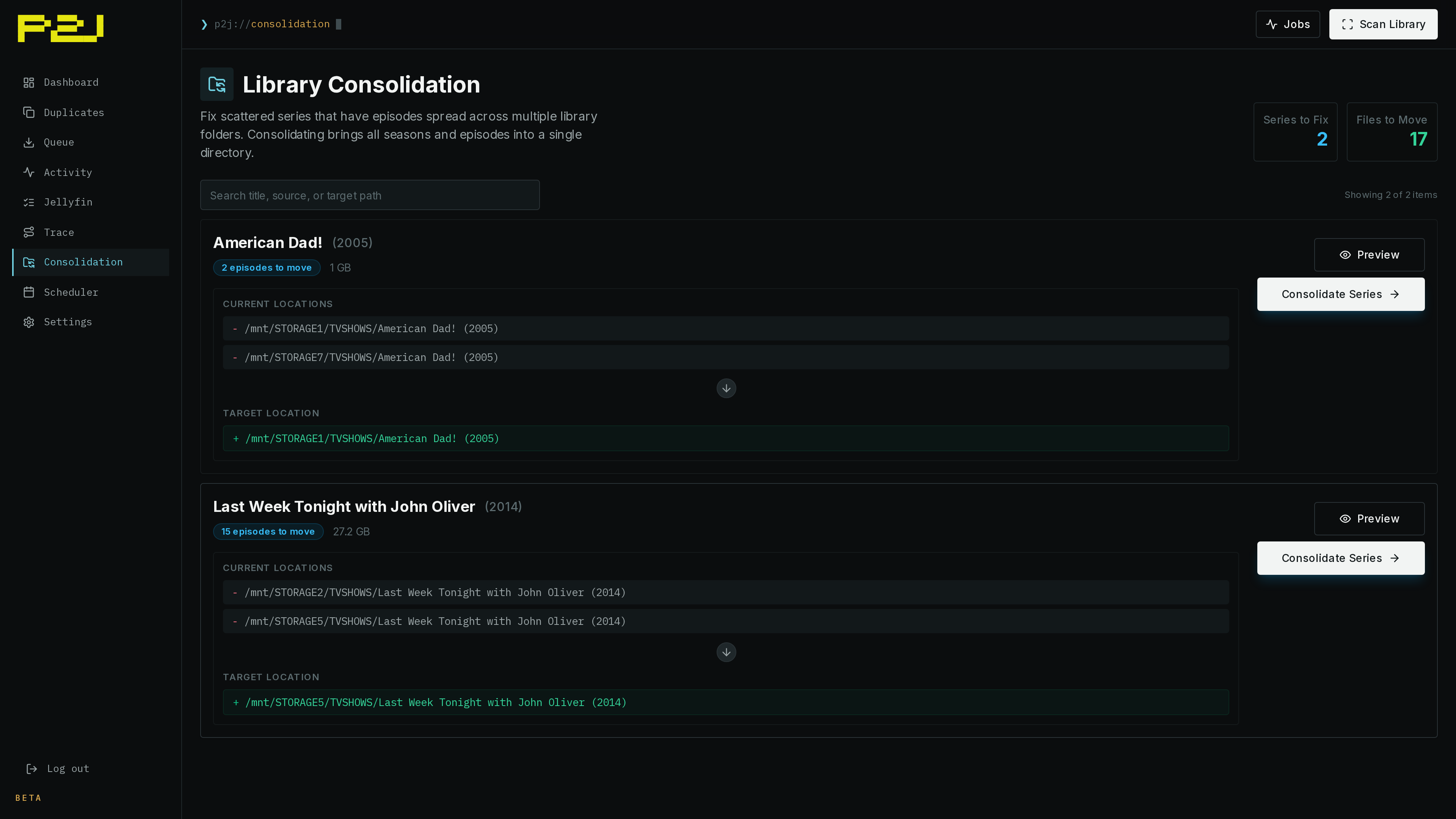 plex2jellyfin consolidation view
