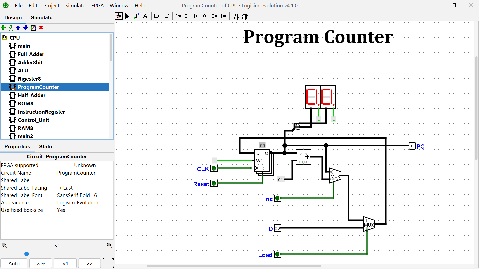 Nitro-8 Program Counter