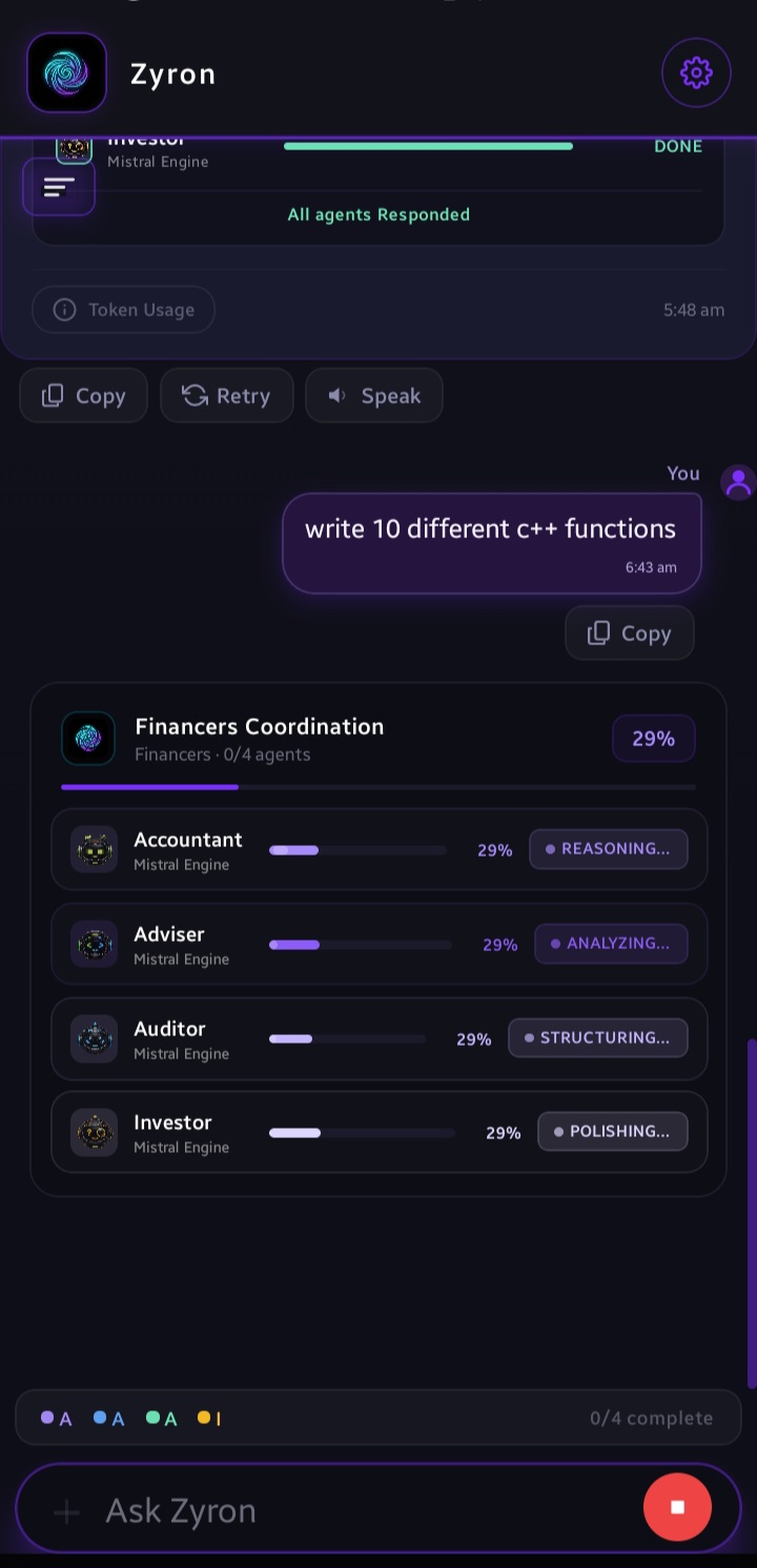 Agent Coordination Panel
